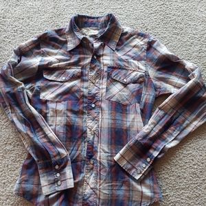 Vintage Cotton Pearl Snap Western Shirt